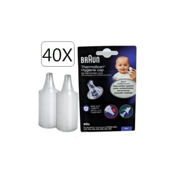 Braun 博朗 LF40 耳溫槍專用耳套40 個 (原裝盒) 1-6