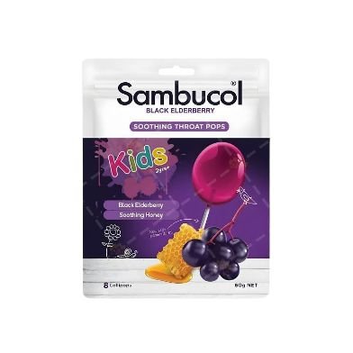 Sambucol 黑接骨木潤喉棒棒糖8支 裝