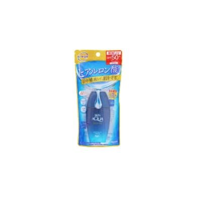 日本 ROHTO SKIN AQUA 樂敦小藍瓶零感貼膚玻尿酸精華防曬乳70g SPF50+ PA++++